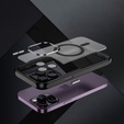 Tok iPhone 15 Pro, ERBORD Impact Guard, MagSafe, fekete
