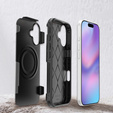 MagForce tok iPhone 17 készülékhez, MagSafe-hoz, páncélozott, fekete