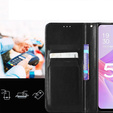 Pattintható tok a Infinix Hot 30, Crazy Horse Wallet, fekete