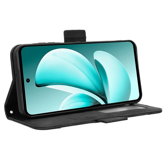 Pattintható tok a Realme C71, Card Slot, fekete