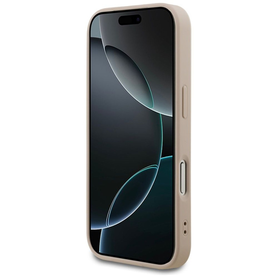 GUESS 4G fém arany logós tok iPhone 17 Pro-hoz