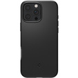 Spigen tok iPhone 16 Pro Max készülékhez, Thin Fit Mag, fekete + 9H edzett üveg