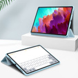 Tok Lenovo Tab P12, Smartcase tolltartóval, kék