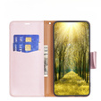 Pattintható tok a Samsung Galaxy A34 5G, Wallet Litchi Magnet, rózsaszín rose gold