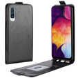 Pattintható tok a Samsung Galaxy A50 / A30s, Flip, fekete