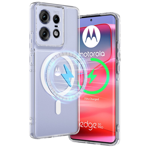 Tok a Motorola Edge 50 Pro, Fusion Hybrid, MagSafe-hoz, átlátszó
