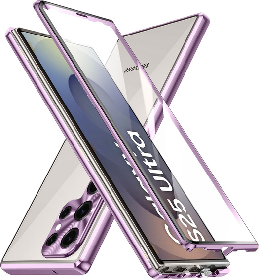 Tok Samsung Galaxy S25 Ultra, Magnetic Dual Glass, lila