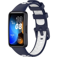 Pasek Silikonowy do Xiaomi Mi Band 7 Pro, Czarny / Czerwony