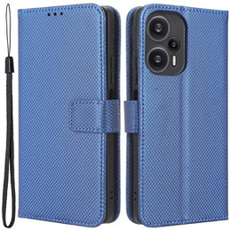 Pattintható tok a Poco F5 5G, Wallet Smart Magnet, kék