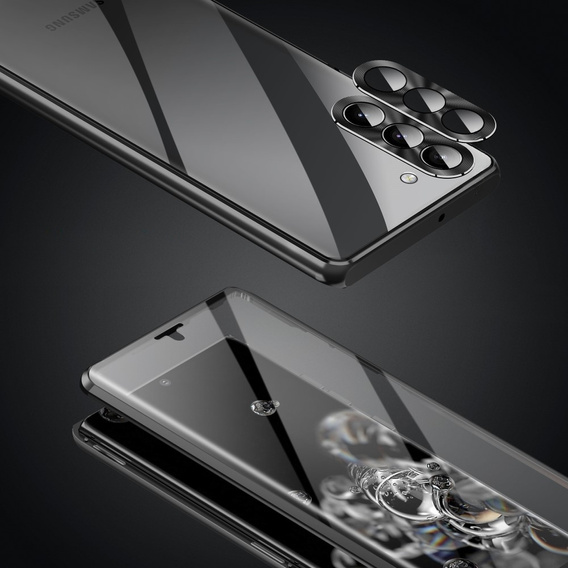 Tok Samsung Galaxy S23 Plus, Magnetic Dual Glass, fekete
