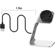 Alumínium USB dokkolóállomás a Garmin Fenix 7/7S/7X/6/6X/6S/6S készülékhez, ezüst színű