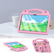 Gyermek tok Samsung Tab A8 10.5 X200 / X205, Cute Patterns, állvánnyal, rózsaszín