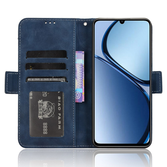 Pattintható tok a Realme C61, Card Slot, sötétkék