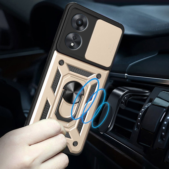 Telefontok a Oppo A98 5G, CamShield Slide, arany