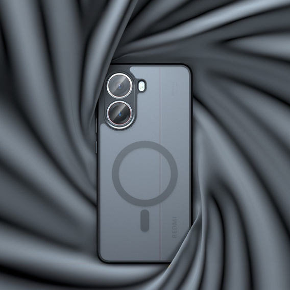 Tok Xiaomi Poco X7 Pro 5G-hoz, MagSafe, ERBORD Matt Case, fekete