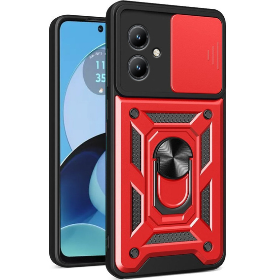 Telefontok a Motorola Moto G14, CamShield Slide, piros