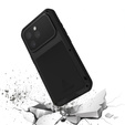 Love Mei Telefontok a iPhone 16 Pro, armored with glass, fekete