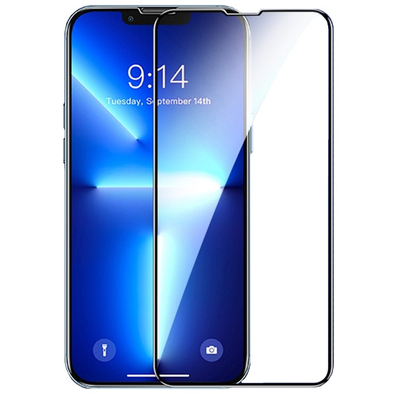 3D edzett üveg iPhone 14 Plus készülékhez, fekete