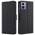 Pattintható tok a Motorola Edge 30 Neo 5G, Wallet Thin Magnet, fekete