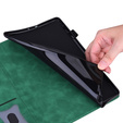 Tok Lenovo Tab P12, Classic, tolltartóval, zöld