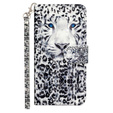 Pattintható tok a Samsung Galaxy A35 5G, Wallet, Leopard