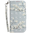 Pattintható tok a Infinix Hot 40i, Wallet, Magnolia Flowers szürke