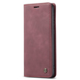 CASEME tok Samsung Galaxy A33 5G, Leather Wallet Case, piros