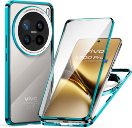 Tok Vivo X200 Pro 5G, Magnetic Dual Glass, kék