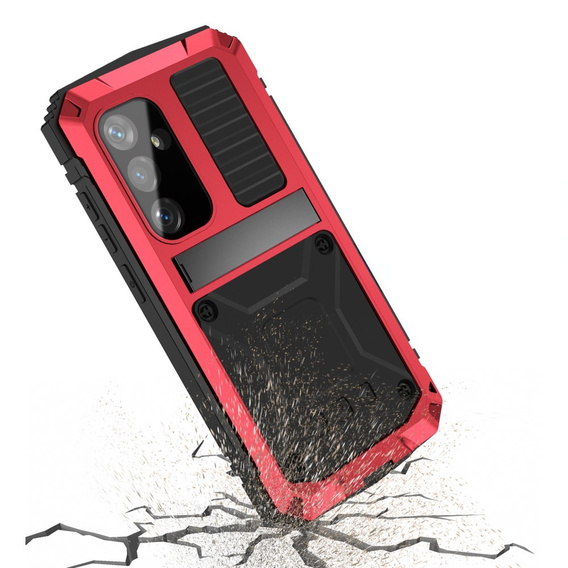 Páncélozott tok a Samsung Galaxy S25, R-JUST, piros