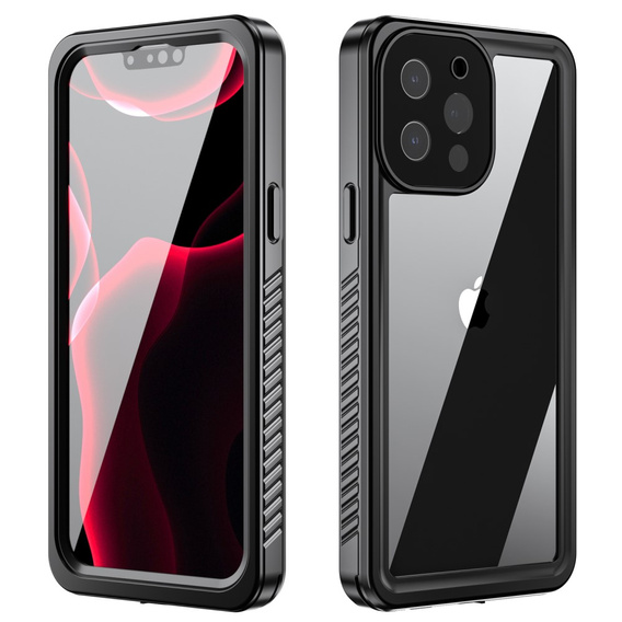 IP68 vízálló tok a iPhone 13 Pro Max, fekete