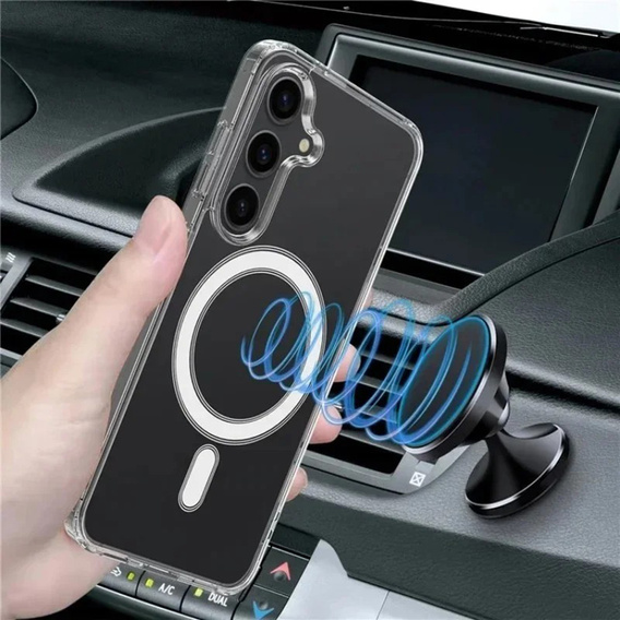 Tok a Samsung Galaxy S25 FE, Fusion Hybrid, MagSafe-hoz, átlátszó