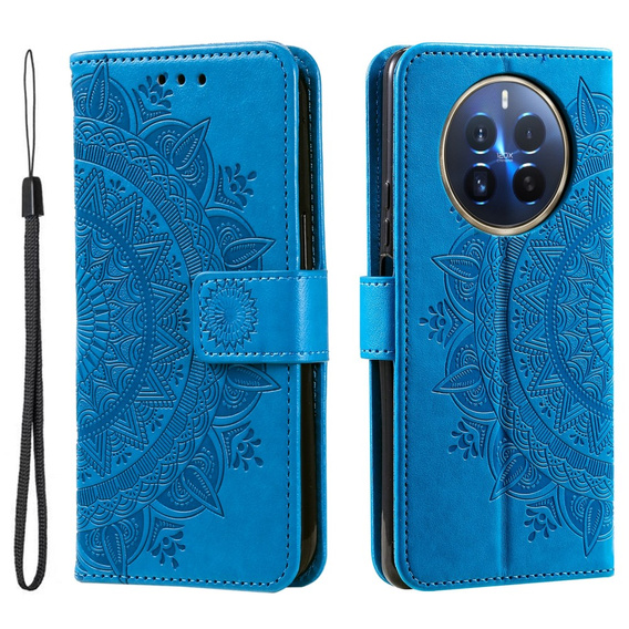 Pattintható tok a Realme 12 Pro 5G / 12 Pro+ 5G, Mandala, kék