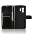 Pattintható tok a Realme GT 7 Pro, Crazy Horse Wallet, fekete