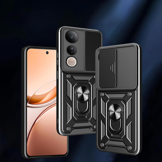 Telefontok a Vivo V50 Lite 4G / 5G, CamShield Slide, fekete