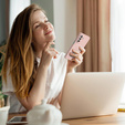 Szilikon tok Samsung Galaxy A17 5G, MagSafe-hoz, rózsaszínű
