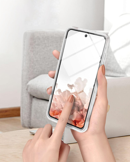 Telefontok a Samsung Galaxy S21 FE, Suritch Full Body Marble, fehér