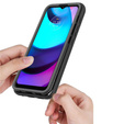 Tok Motorola Moto E20 készülékhez, Shockproof, fóliával, kék