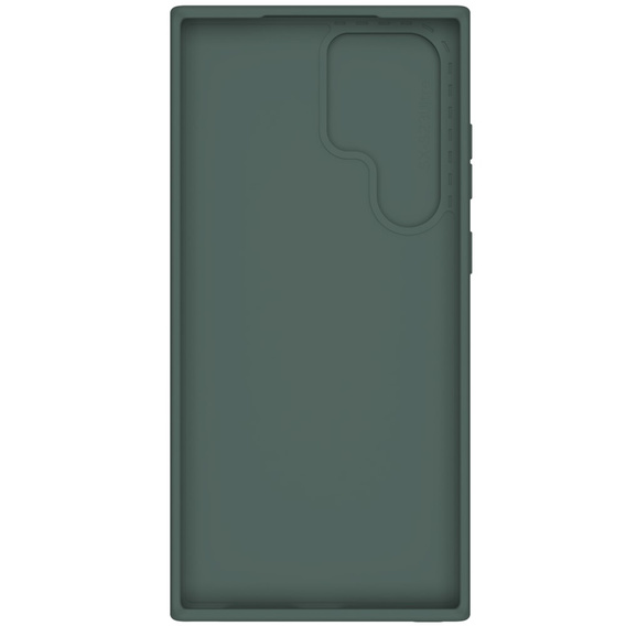 NILLKIN tok Samsung Galaxy S23 Ultra, szilikon CamShield tok MagSafe-hoz, zöld