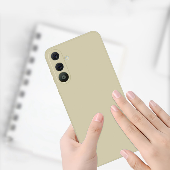 Telefontok a Samsung Galaxy A36 5G, Silicone Lite, bézs színű