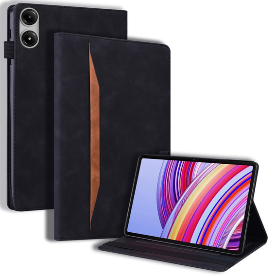 Tok Xiaomi Redmi Pad Pro / Xiaomi Poco Pad, Classic, tolltartóval, fekete