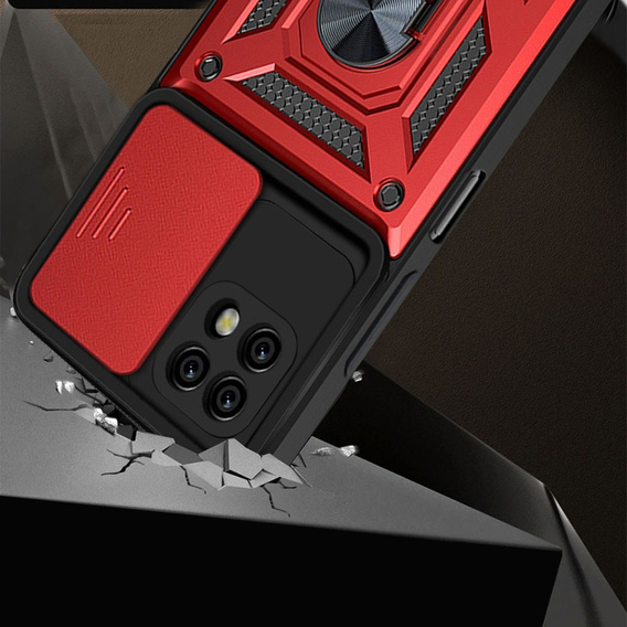 Telefontok a Realme C21, CamShield Slide, piros