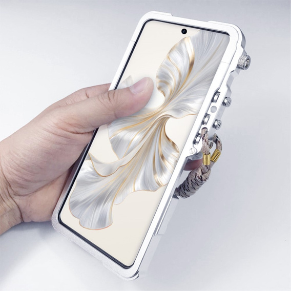 Tok Infinix Note 40 Pro, Aluminium Alloy Bumper, ezüst