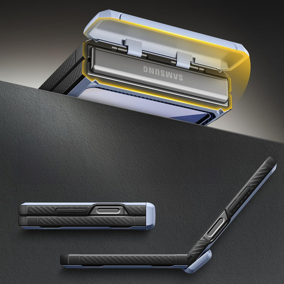 Tongate MECH tok MagSafe-val Samsung Galaxy Z Flip7 FE / Z Flip6, kék
