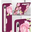 Telefontok a Samsung Galaxy Tab S7 FE, Suritch Full Body Marble, bordó
