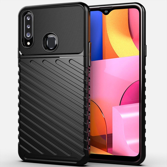 Telefontok a Samsung Galaxy A20S, Thunder, fekete