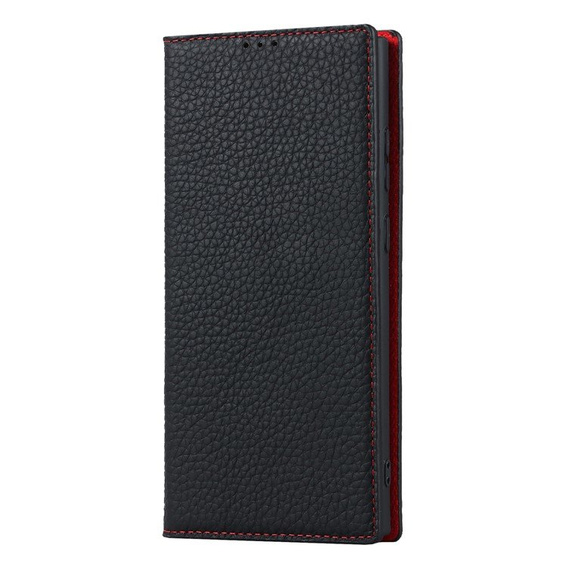 Bőr tok a Samsung Galaxy S23, ERBORD Grain Leather, fekete