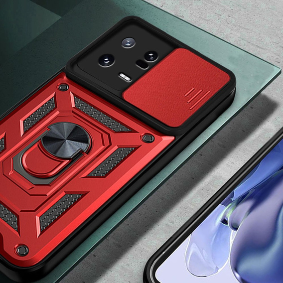Telefontok a Xiaomi 13, CamShield Slide, piros