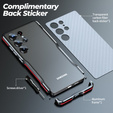 Teletok LUPHIE Samsung Galaxy S25 Ultra-hoz, Armor Bumper, fekete
