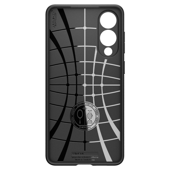A Spigen tok Samsung Galaxy S25 Edge, Liquid Air, fekete + 9H edzett üveghez