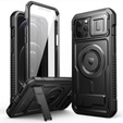 Páncélozott tok iPhone 12 Pro Max készülékhez, Dexnor CamProtect MagSafe, fekete
